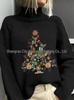 2026 Abstract Print Christmas Cloak Coat