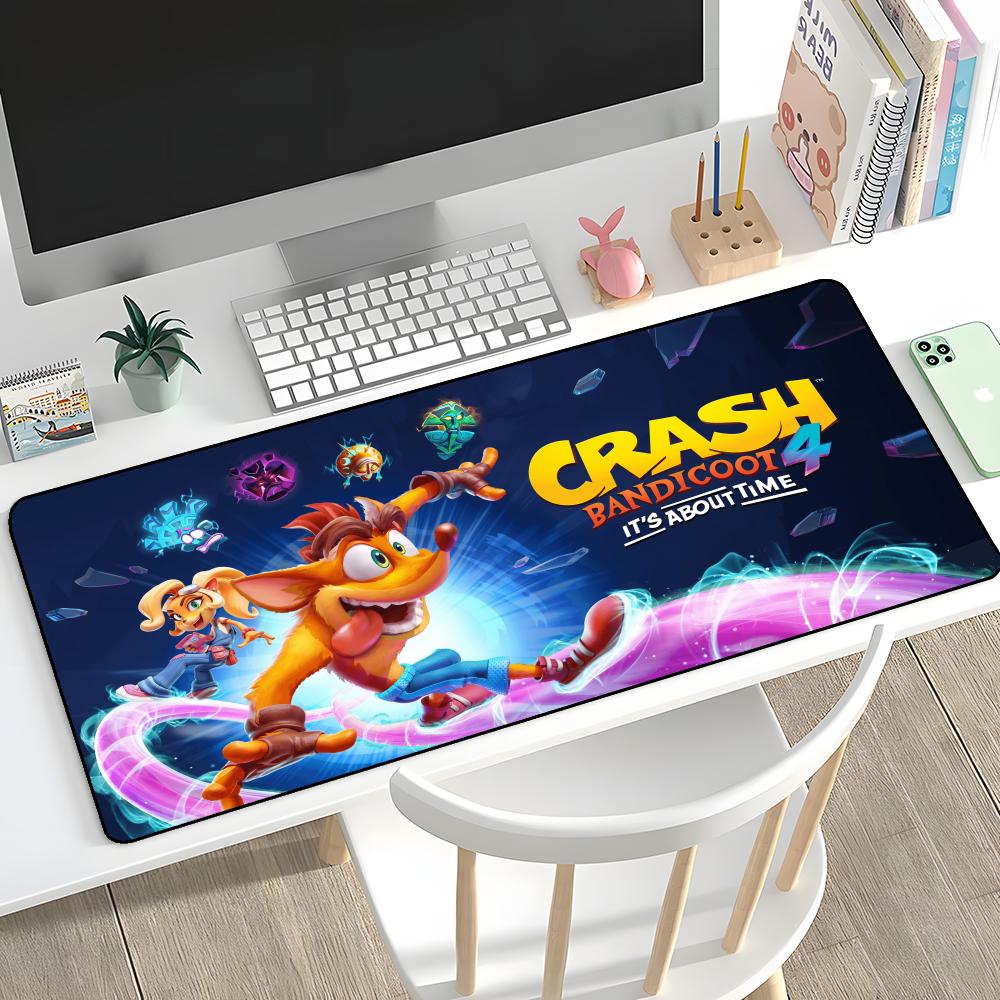 

C-Crash B-BandicootES Mouse Pad Rubber Mat Laptop Xxl Mousepad Notebook Gamer Computer Table Gaming Accessories 600x300x2mm