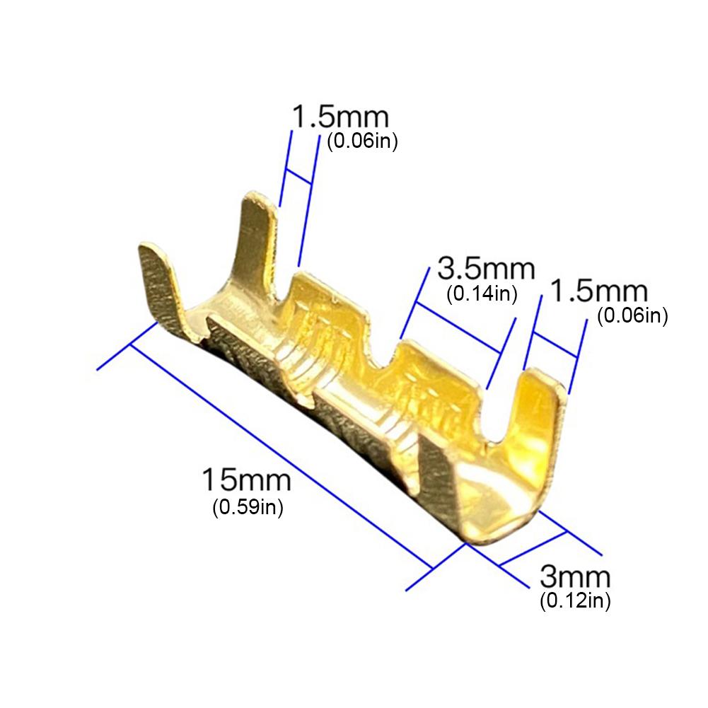 100/200Pcs Push Button Quick Connect Terminals 453 U Type 0.3-1.5mm2 Docking Connector Pressing Button Quick Connect Terminal
