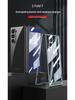 Samsung Z Fold 7 Transparent Electroplated Phone Case with Integrated Folding Design and Anti-drop Protection