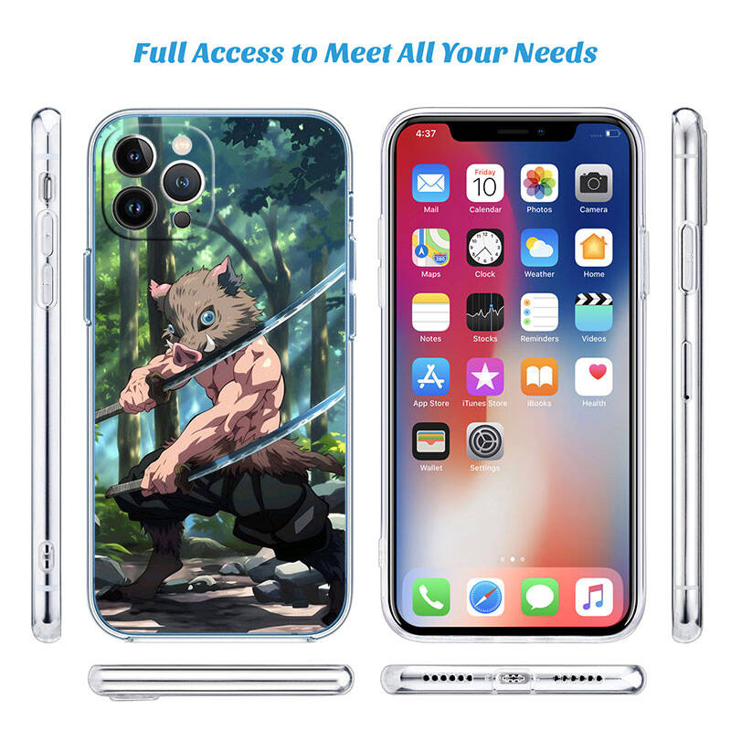 MH38 Demon Slayer Case for Motorola E7 G6 G7 G8 G9 Plus Power Play G10 G20 G04 E30 E40 E22 E20 E13 E15 G22 G23 G05 G75 G35 G55