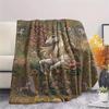 Unicorn Animal Print Flannel Blanket, High quality Comfortable for All Seasons, Home Decor, Warmth and Comfort, Perfect for Christmas Gifts139