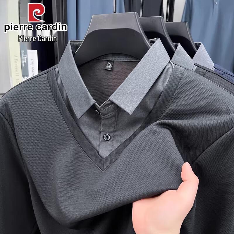 Pierre Cardin Men s Fake Two-Piece Knit Shirt 56/3XL