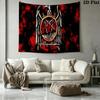 Slayer Band Wall Tapestry Aesthetic Wall Hanging Printed Fabric Blanket Decorative Tapestries for Bedroom Living Room Home Decor