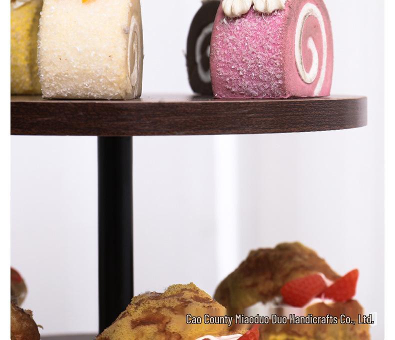 In-stock Rotatable Wooden Multi-layer Cake and Cupcake Display Stand