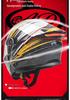 Unisex Full Face Flip-Up Motorcycle Helmet with LED Taillight, All-Season, 3C/DOT Certified