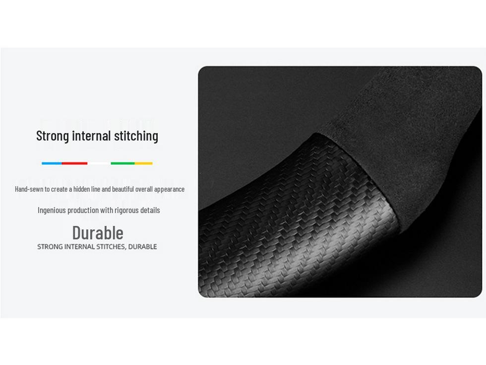 Carbon Fiber Steering Wheel Cover for BAIC New Energy EU5/EC180, Senova X35/D50/EU5/X25