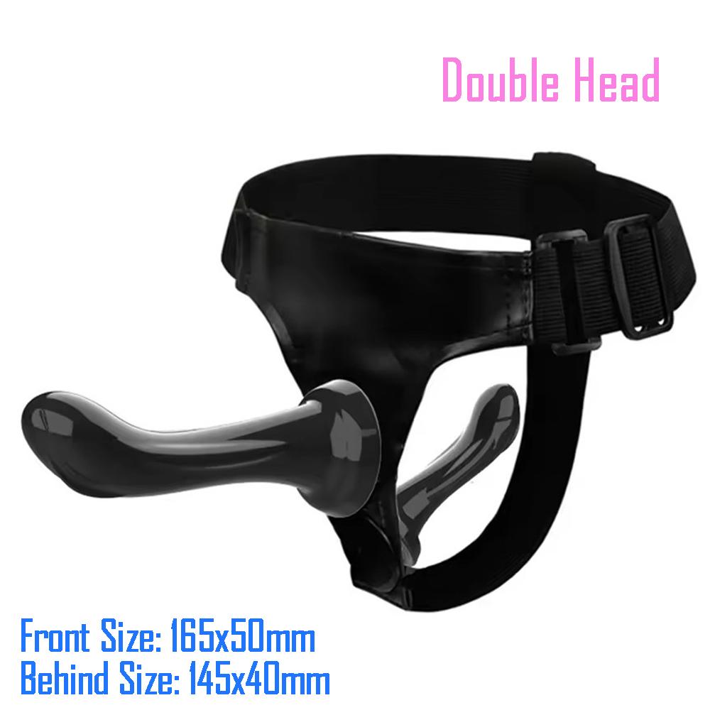 Double Strapon Anal Ultra Elastic Harness Strap On Dildo Lesbian Strap-on Penis Adult Sex Toys For Women