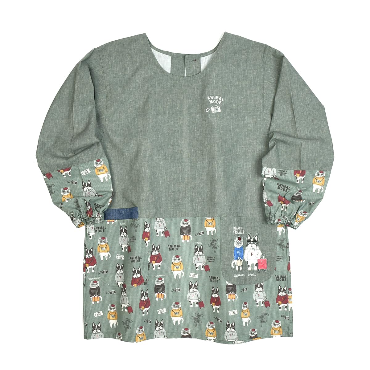 

Animal mode button ribbon open knit [Kusuguru Japan] cap, green, M-L зелёный