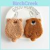 Plush Bear Coin Purse With Cartoon Pattern For Girls And Teens