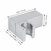 Square Shower Head Holder Wall Mount Shower Bracket Sturdy Handheld Shower Holder  Hotel Bathroom