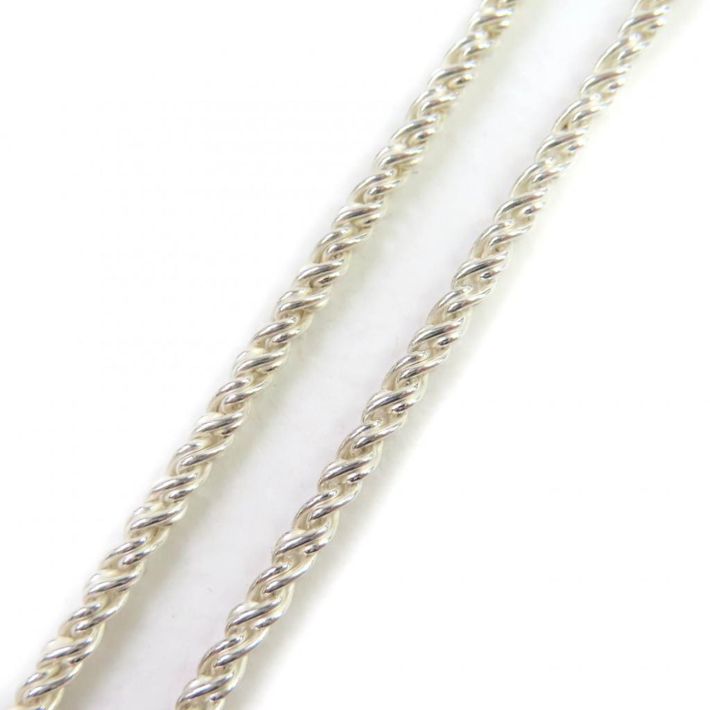 TIFFANY&Co. Necklace Heart Puzzle Silver gold 925 Women Used