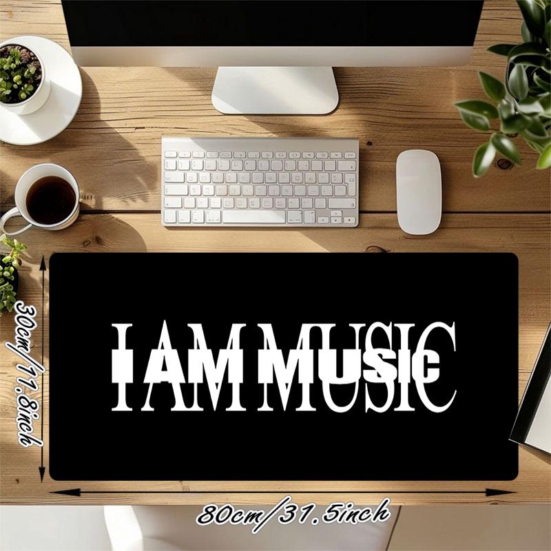 1Pc Musician'S Identity Gaming Mouse Pad Keyboard Desk Mat Non-slip Rubber Lock Edge Waterproof Computer Mousepad for Office Home Decor Ey136