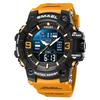SMAEL 8049 Watch Sport LED Light Alarm Clock Dual Time Display WaterproofWeek Auto Date Wristwatches Quartz
