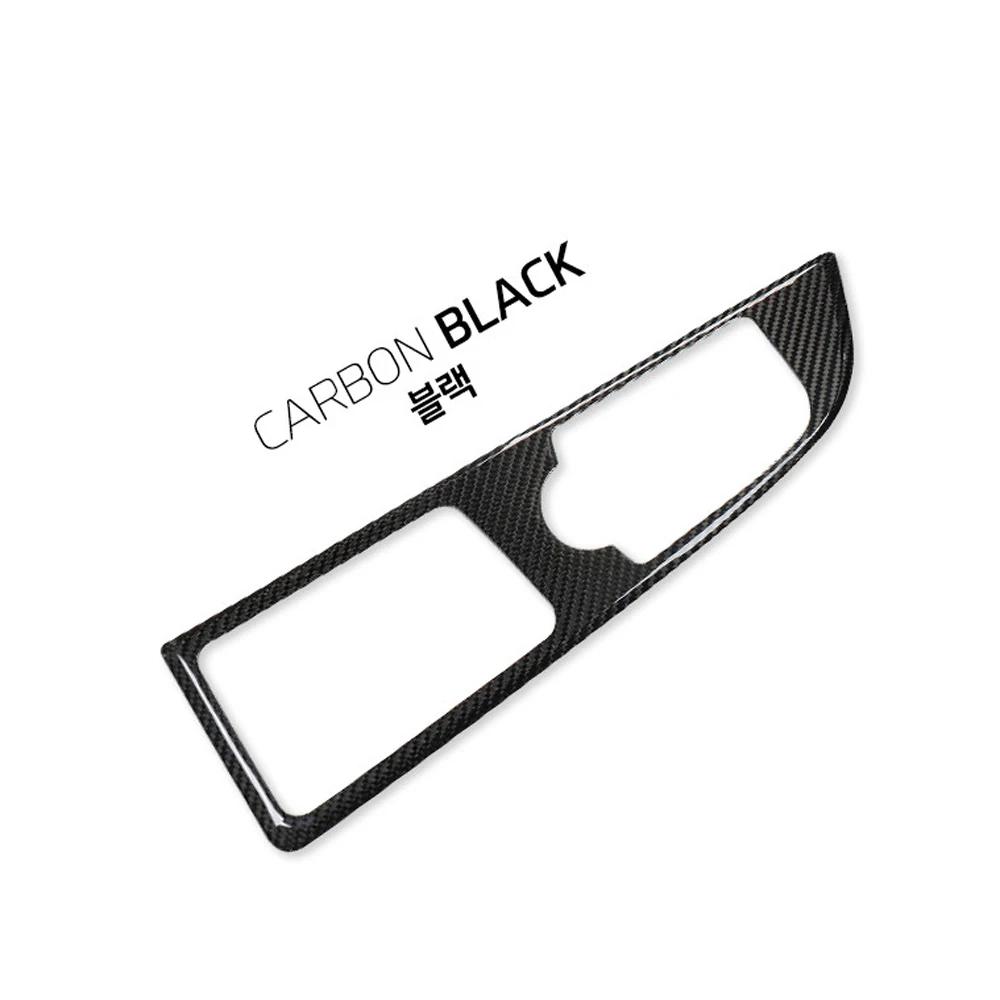 

For Genesis G70 -2025 Real Carbon Fiber Tuning Accessories Center Console Gear Shift Panel Sticker Central Cover Trim Carbon Black