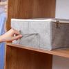 Cotton Linen Big Capacity Clothes Storage Boxes Thicken Non-woven Fabric Sundries Storage Box Wardrobe Moisture-proof Storage Bo