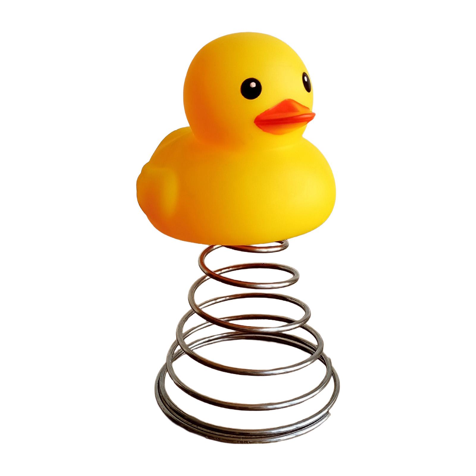 

Funny Yellow Duck Christmas Decor Fun Holiday Tree Topper with Spring for Festive Holiday Decor