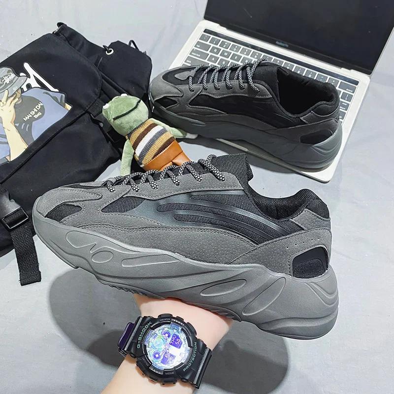 Men's Light Soled Leather Breathable Casual Shoes Women's Casual Shoes 2025 New Couples Running Sneakers