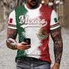 3D Digital Printing T-Shirt Teen Men's Short Sleeve Top Versatile Breathable