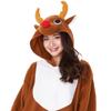 SAZAC Fleece Reindeer Brown Kigurumi,