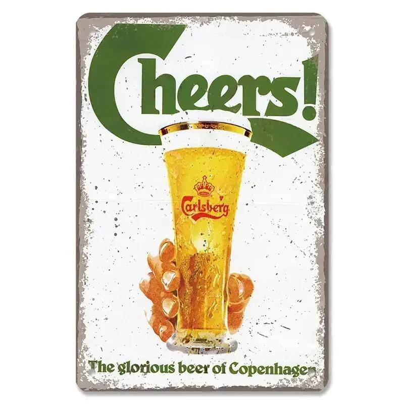 Famous Beer Brand Poster Metal Tin Sign Retro Belgian Dutch Beers Metal  for Bar Pub Club Man Cave Room Plaque Wall Art Decor