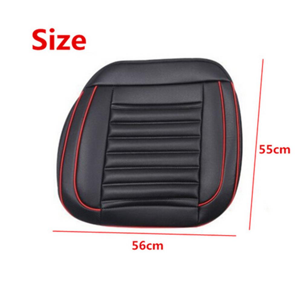 55X56cm Special Provision Leather Car SUV Seat Cover With Buckwheat Shell Inside