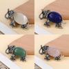 Animal Embossed Shell Inlay Lucky Elephant Brooch Pin For Men Women Decor