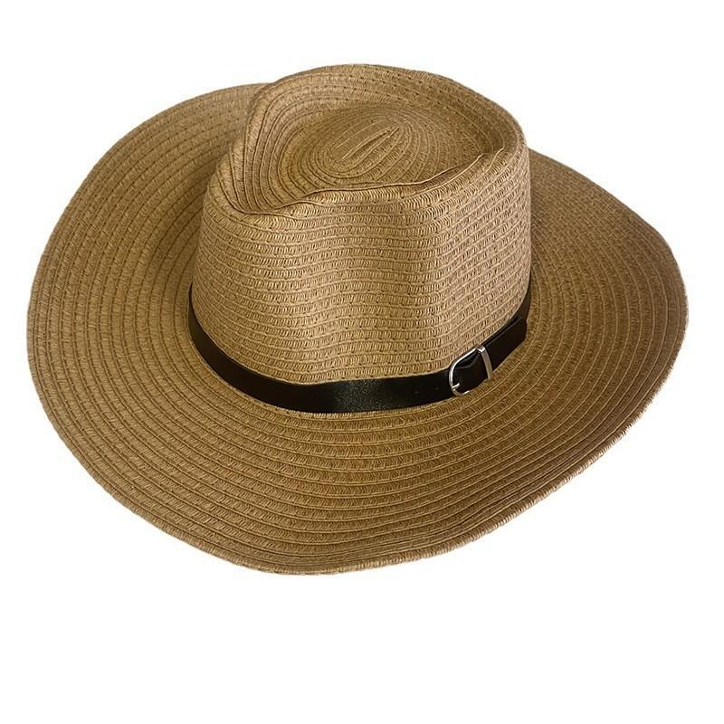 Oversized Brim Parent-Child Straw Hat Beach Hat Summer Big Edge Sunshade Cowboy Hat Outdoor Sunscreen Hat