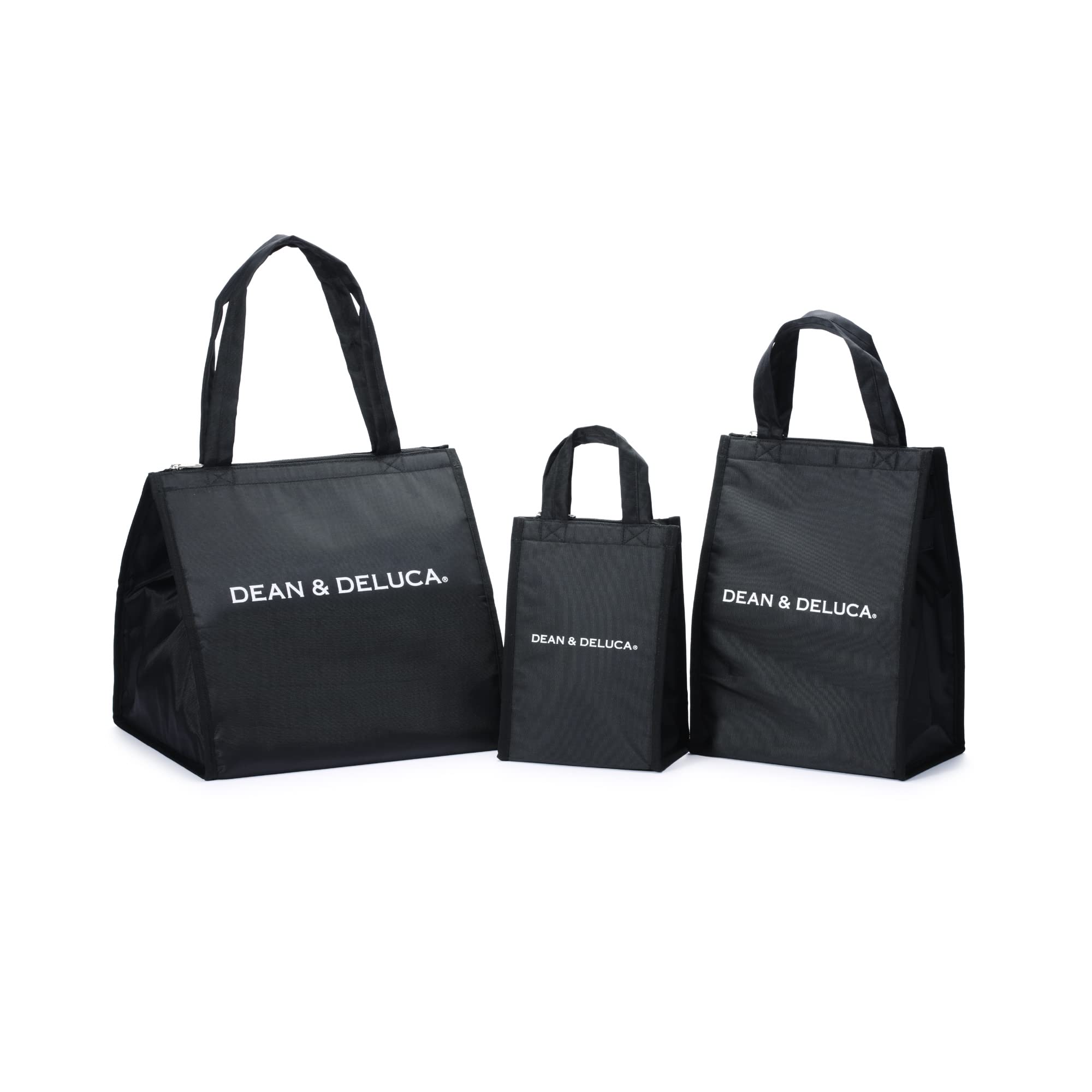 

DEAN & DELUCA 3-Piece Cooler Bag Set: Insulated Bag, Eco Bag, Lunch Bag for Men and Women, 37.5x36.2x11.5 cm