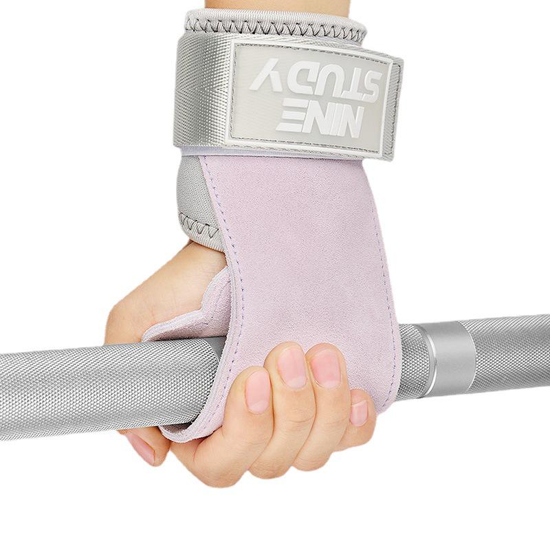 Women's Cowhide Deadlift & Pull-up Grip Straps Gloves