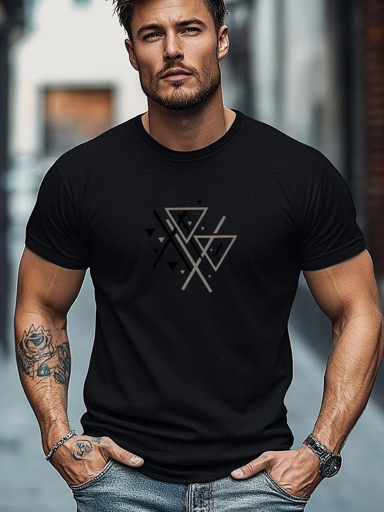 Mens heavyweight 100 cotton graphic tshirt lightweight and breathable comfortable casual wear trendy machine washable