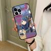 Yuru Camp Phone Case For IPhone 1716 15 14 13 Pro Max 11 12 Mini X Xs XR Black Silicone Cover