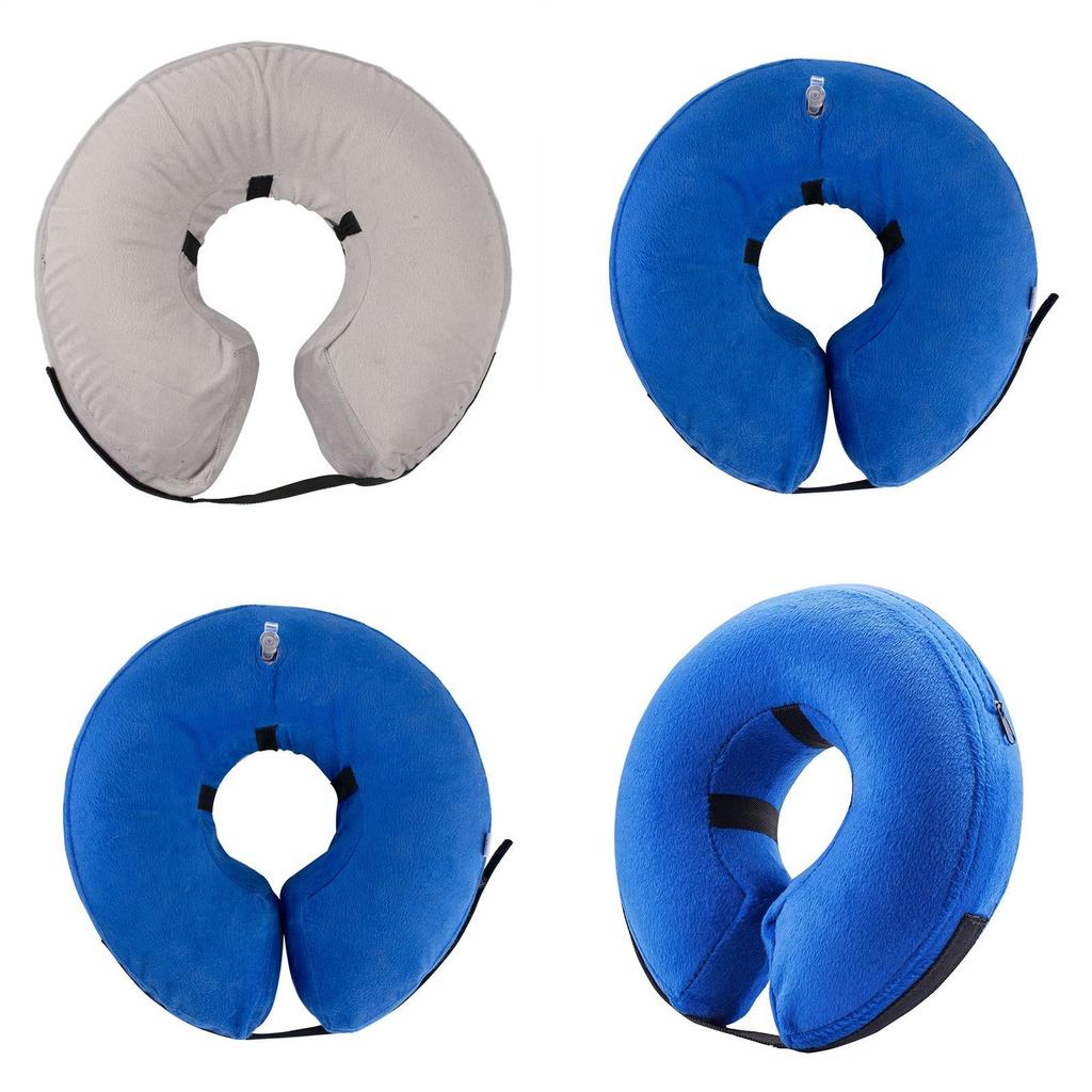 Inflatable Dog Collar With Pvc Material For Pet Wound Protection And Grooming Comfort