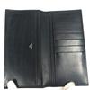 Cartier Must De Line Small Items Wallet Bifold Long Wallet Leather Black