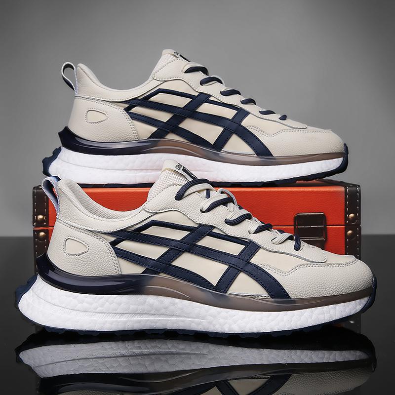 Shoes Men's  Spring New Lightweight Non-slip Fashion Trend All-match Casual Soft Bottom Shock Absorption Running Sports