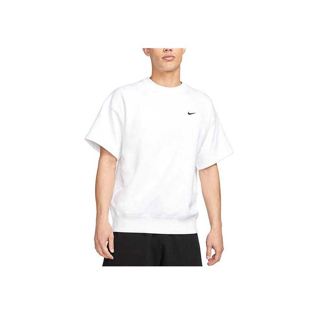 Nike Logo Print Crew Neck Casual Short Sleeve T-Shirt Men Tops White DX0881-100
