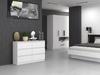 Kommode Malwa M6 120 Weiß 6 Schubladen 120 Cm Für das Wohnzimmer Für das Schlafzimmer