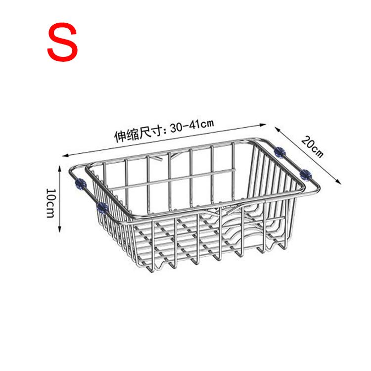 Adjustable Dish Rack Stainless Steel Dish Drainer Vegetable Drainer Kitchen accessories Holder Storage Kitchen organizers Shelf