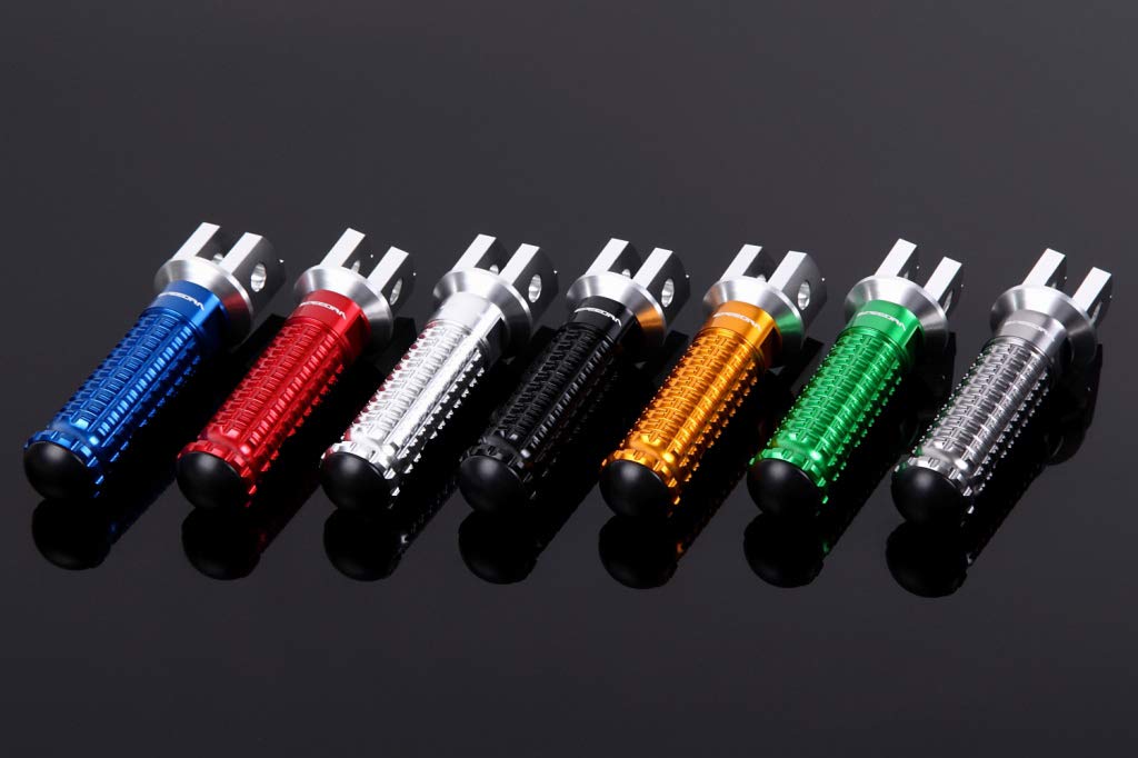 SSK Shaved Aluminum Step Standard Type For Riders Mounting Part Color: Silver Step Bar Color: Gold YAMAHA YZF-R25/YZF-R3/MT-25/MT-03