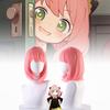 Premium Pink Bob Cut Cosplay Wig For Anime Characters Featuring Anya Forger From Spy X Family