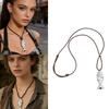 Retro Inspired Fish Jewelry With Long Chain Adjustable Length Sweater Chain Accessory Perfect For Casual Wear