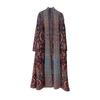 Women's Long Pleated Tie-Waist Evening Robe - 2024 Autumn/Winter Middle Eastern Dubai Style