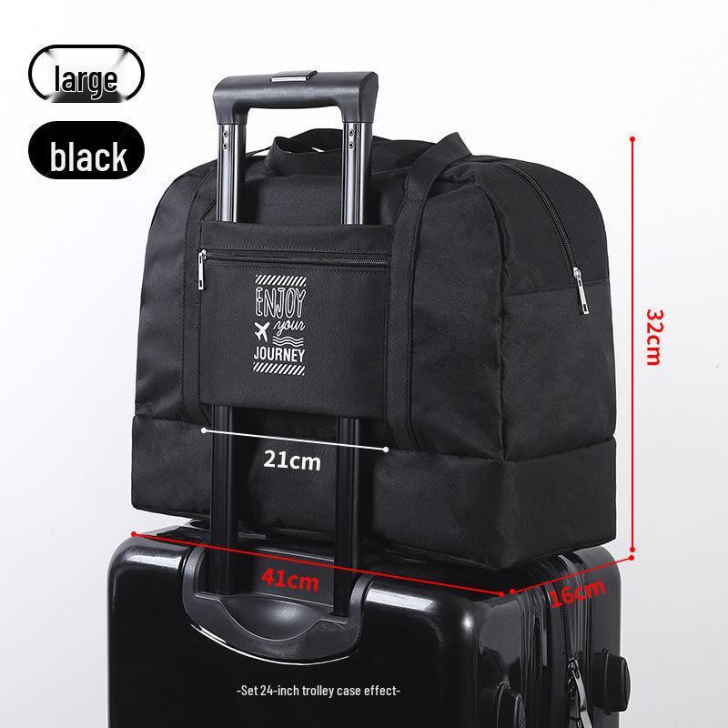 Trolley Sleeve Travel Bag: Portable, Waterproof, Unisex, Wet/Dry Separation, Fitness Equipment Wash Bag