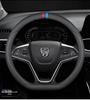 Genuine Leather Steering Wheel Cover for Baojun Models 730, 510, 560, 310W, 530, E200, and 630 - All-Season Use