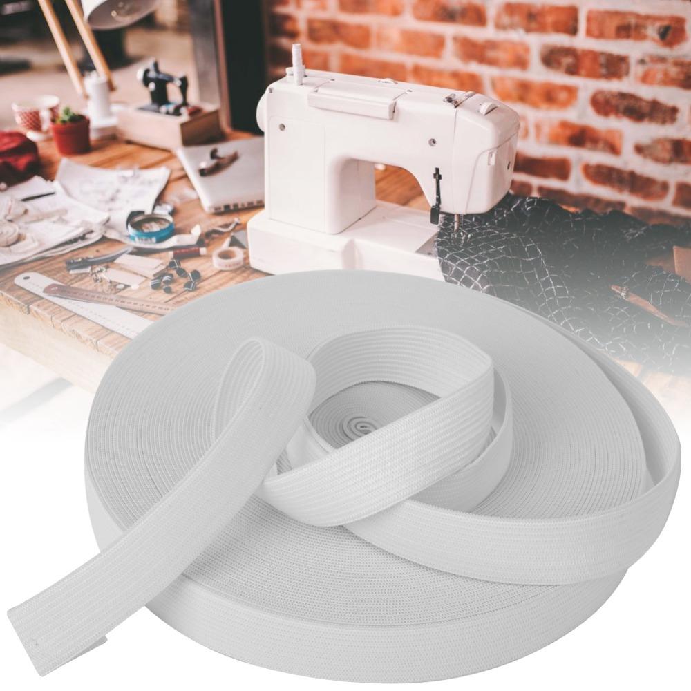 1pcs Plain Woven Tape Knitted Elastic Band 20mm Width Stretch Sewing Tape For DIY Crafts