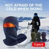 3pcs Winter Balaclava Windproof Thickened Polar Fleece Cycling Ski Mask Anti-Cold Thermal Hiking Running Neck Warmer Face Cover