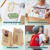 10Pcs Acrylic DIY Bookmarks Sublimation Blanks Unfinished Bookmarkers Acrylic Paper Clips  Notebook