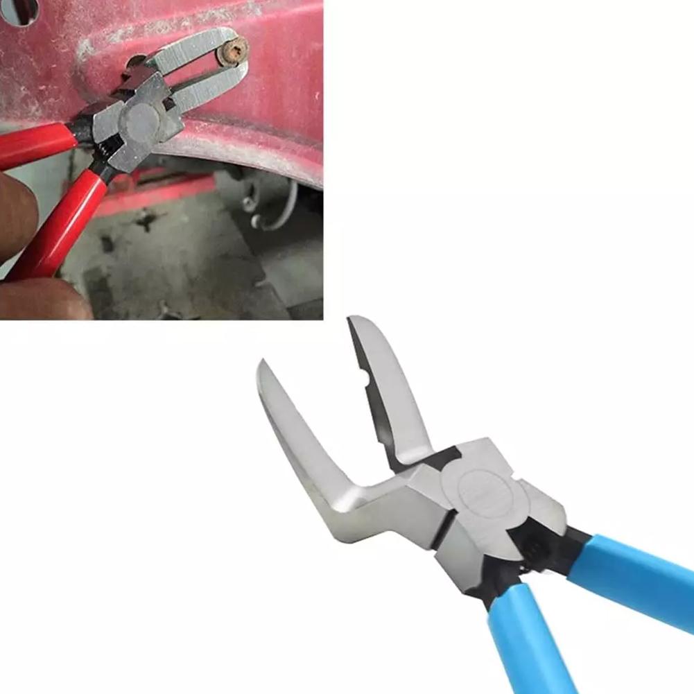 Multifunction Diagonal Pliers Car Clip Pliers Car Rivet Tightening Plier Wire Stripping Plier Staple Screwdriver Removal Tool