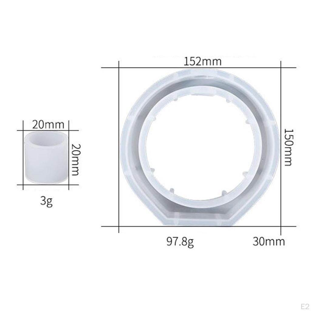 Flower Vase Silicone Model Concrete Hydroponics Handmade Epoxy Casting Crafts Making for