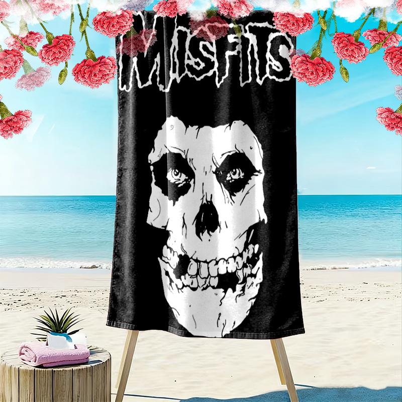 Misfits 2D Flat Print Beach Towel, Large Soft Quick Dry Towel for Beach Camping Swimming.NSTJ0928117